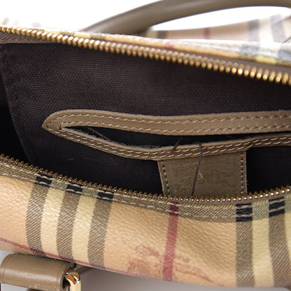 Burberry Haymarket Check Small Chester Bowling Bag Beige 9 of 16