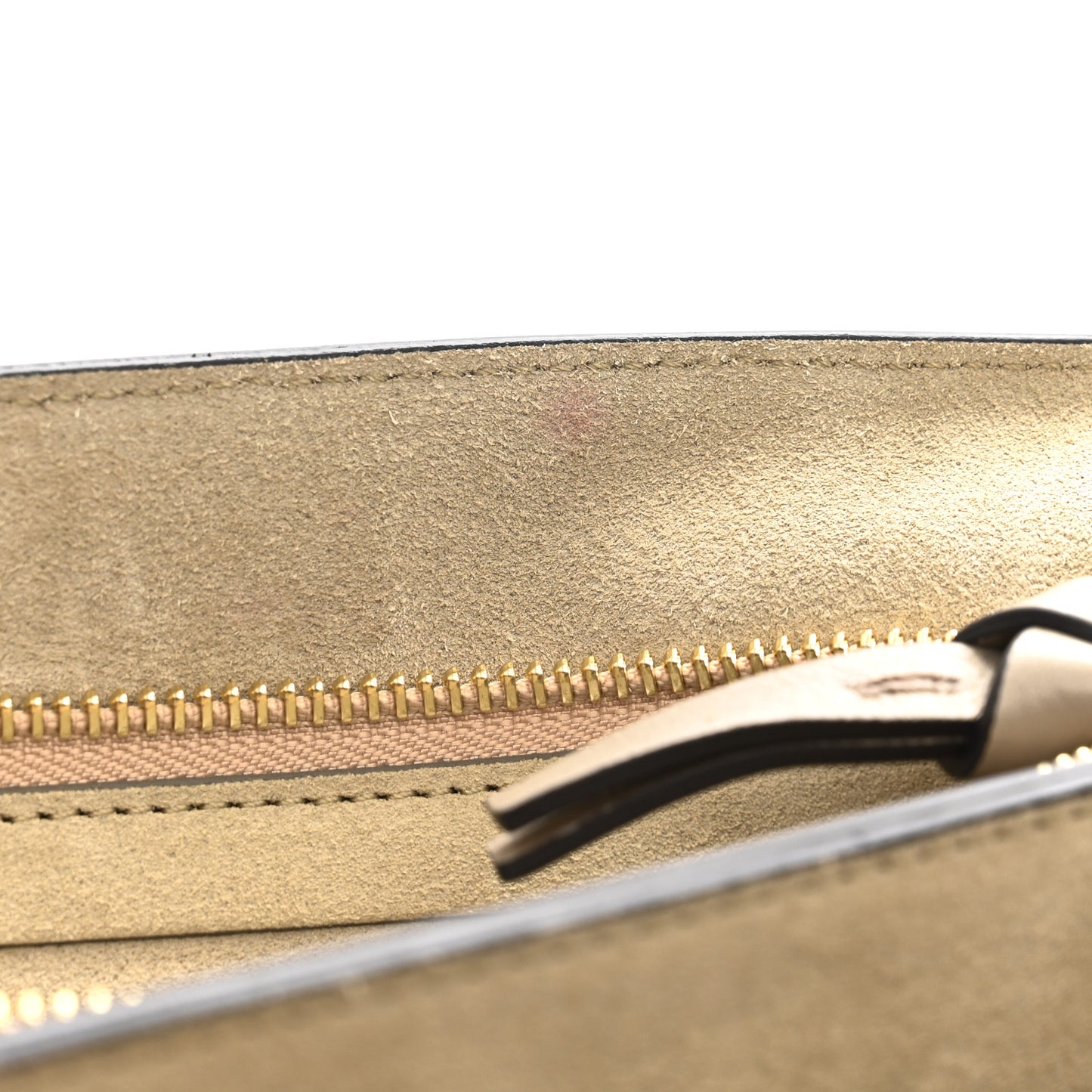 Calfskin Suede Medium Faye Shoulder Bag Motty Grey