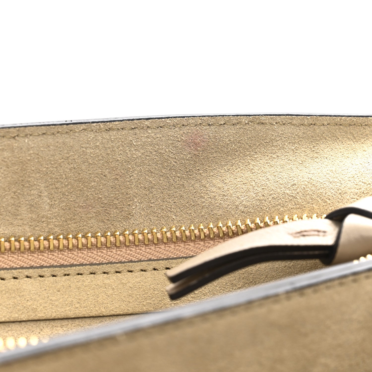 Chloe Calfskin Suede Medium Faye Shoulder Bag Motty Grey 13 of 19