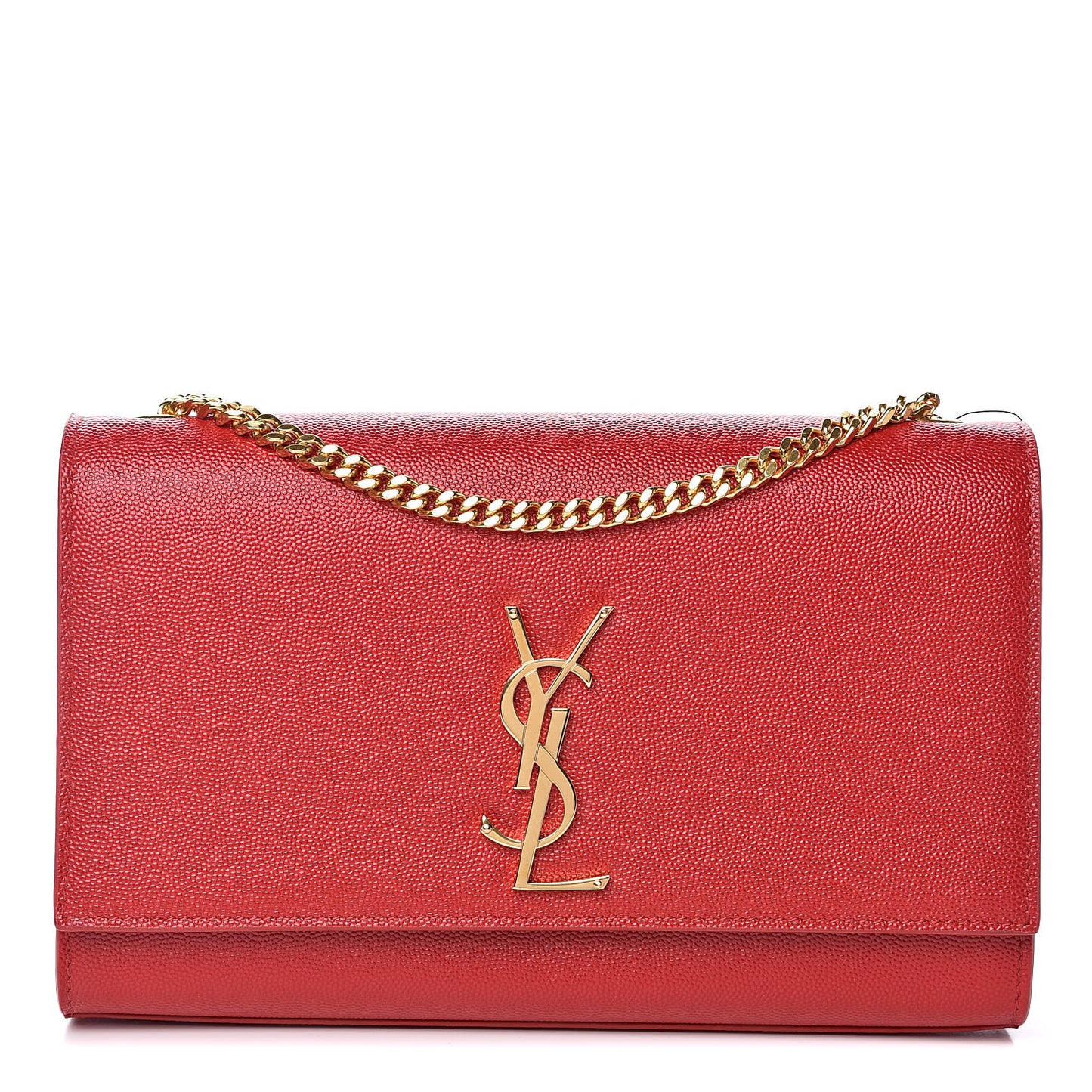 Grain De Poudre Medium Monogram Kate Satchel Bandana Red
