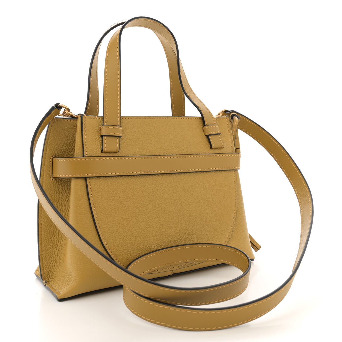 Calfskin Mini Gate Tote Ochre