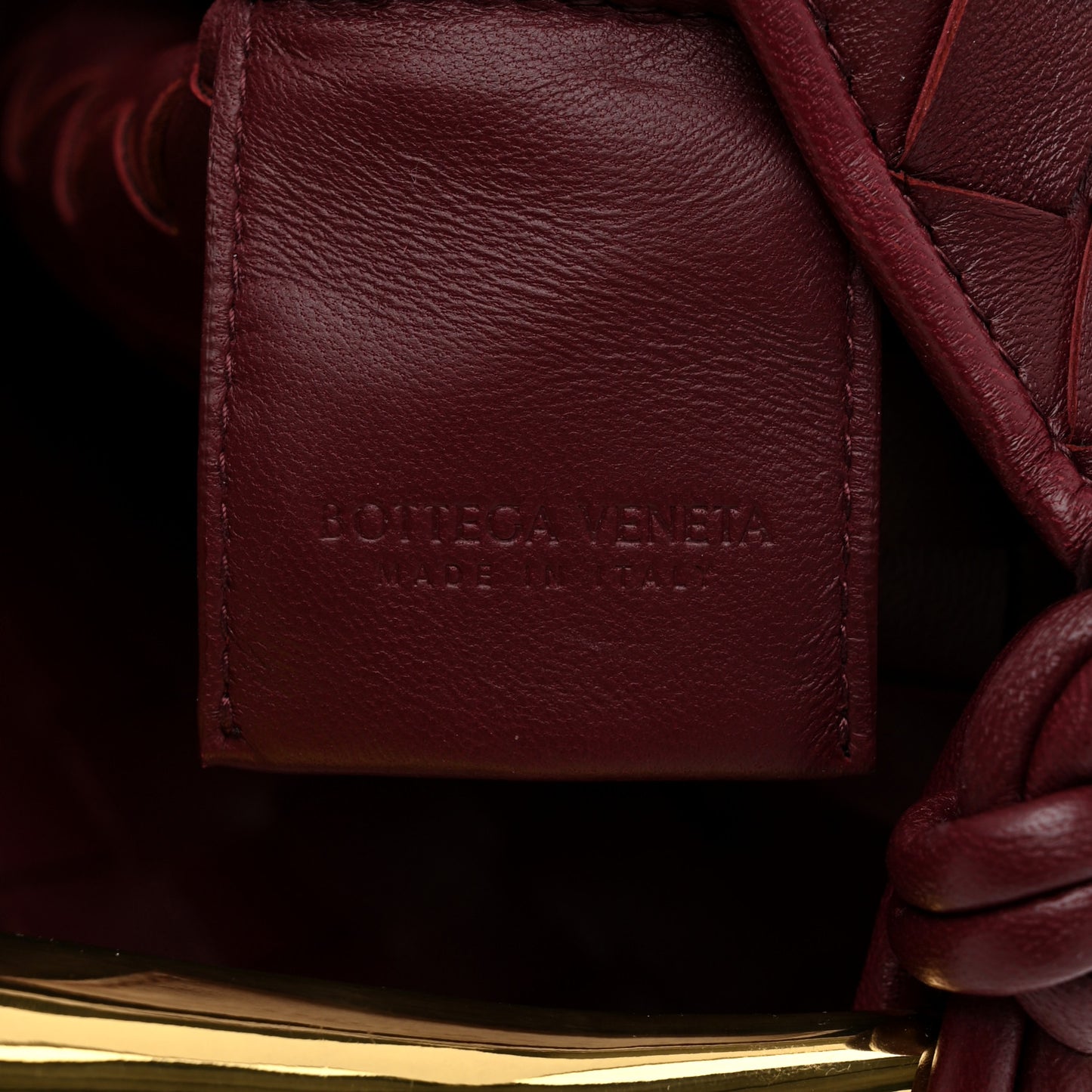 Nappa Intrecciato Sardine With Chain Bag Barolo