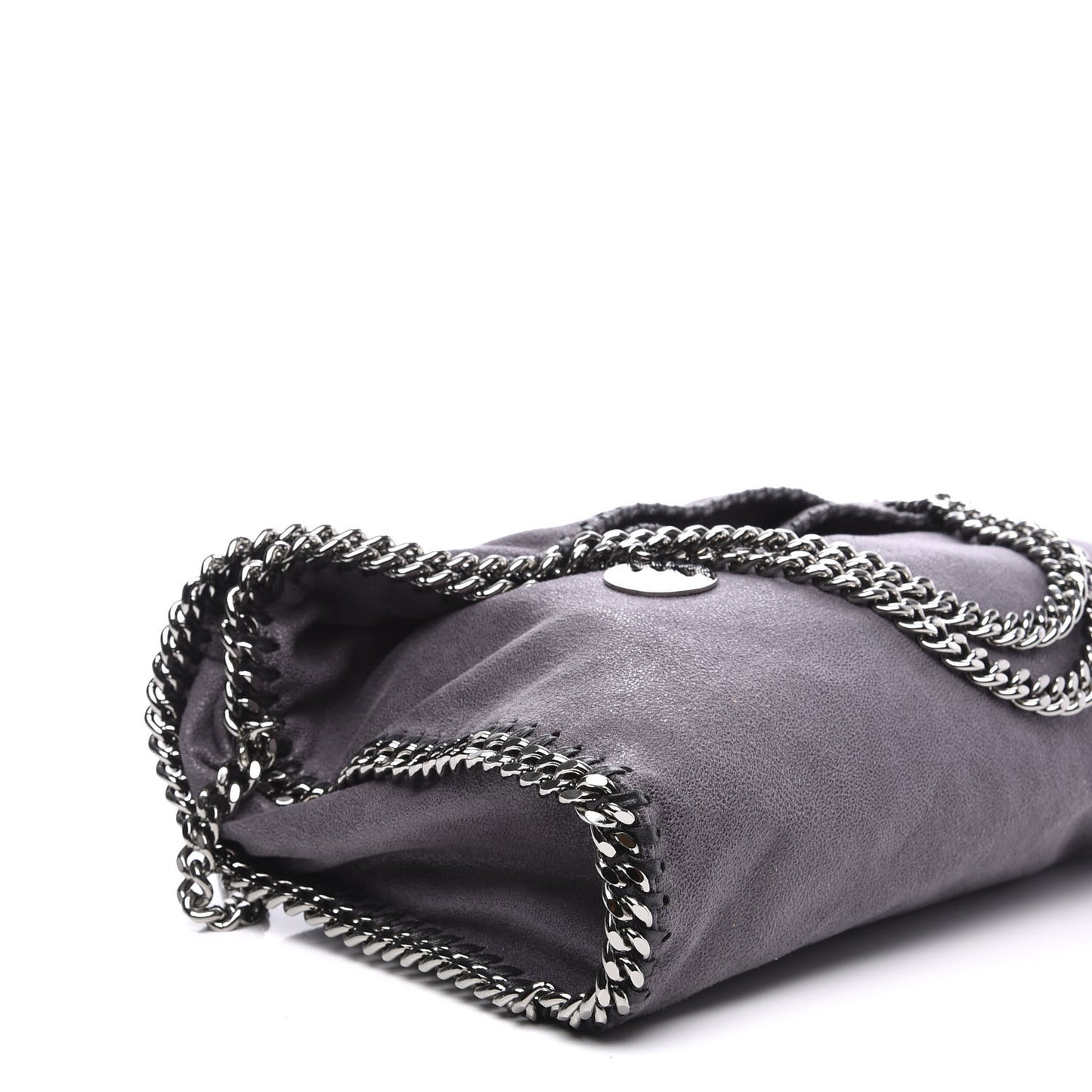 Shaggy Deer Falabella Fold Over Tote Grey