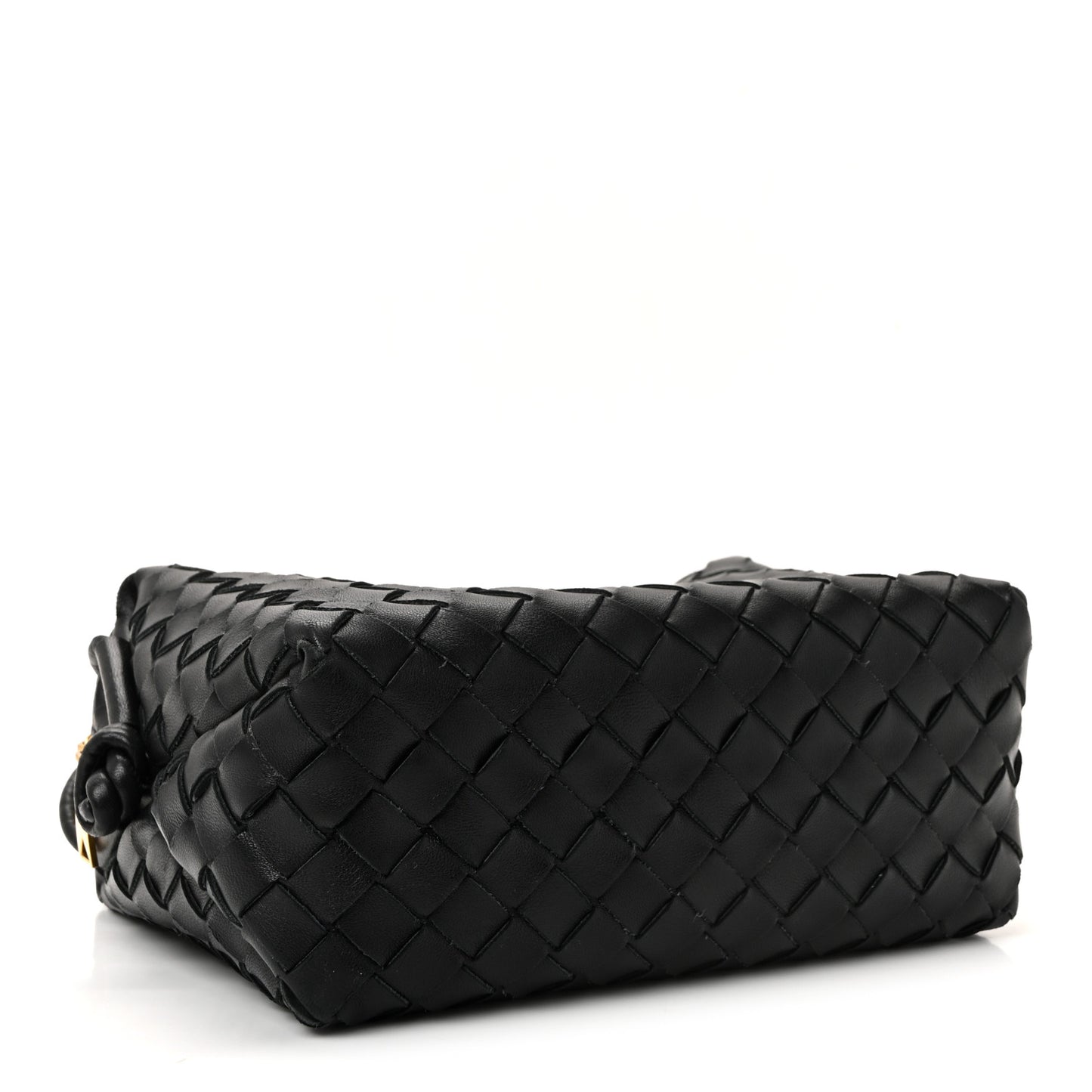 Nappa Intrecciato Small Loop Camera Bag Black