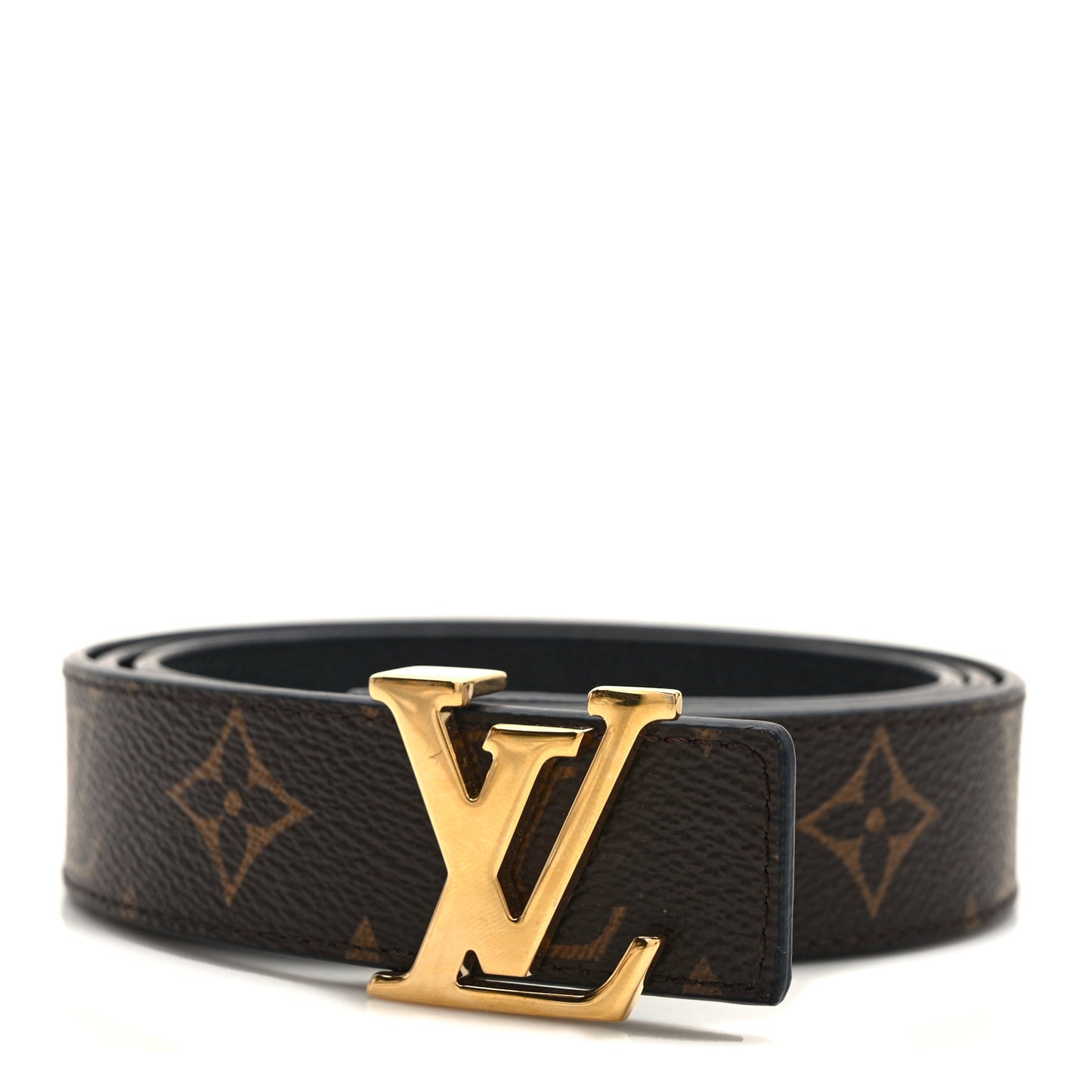 Calfskin Monogram 20mm LV Iconic Reversible Belt 95 38 Black