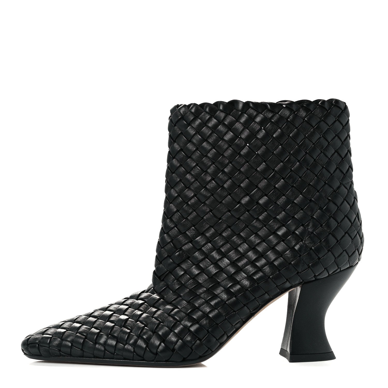 Bottega Veneta Nappa Intrecciato Ankle Boots 36 Black 1 of 11