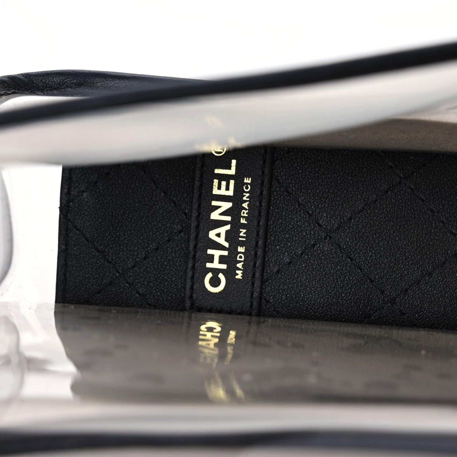 Chanel Lambskin PVC Sand By The Sea Flap With Pearl Strap Black 12 of 13