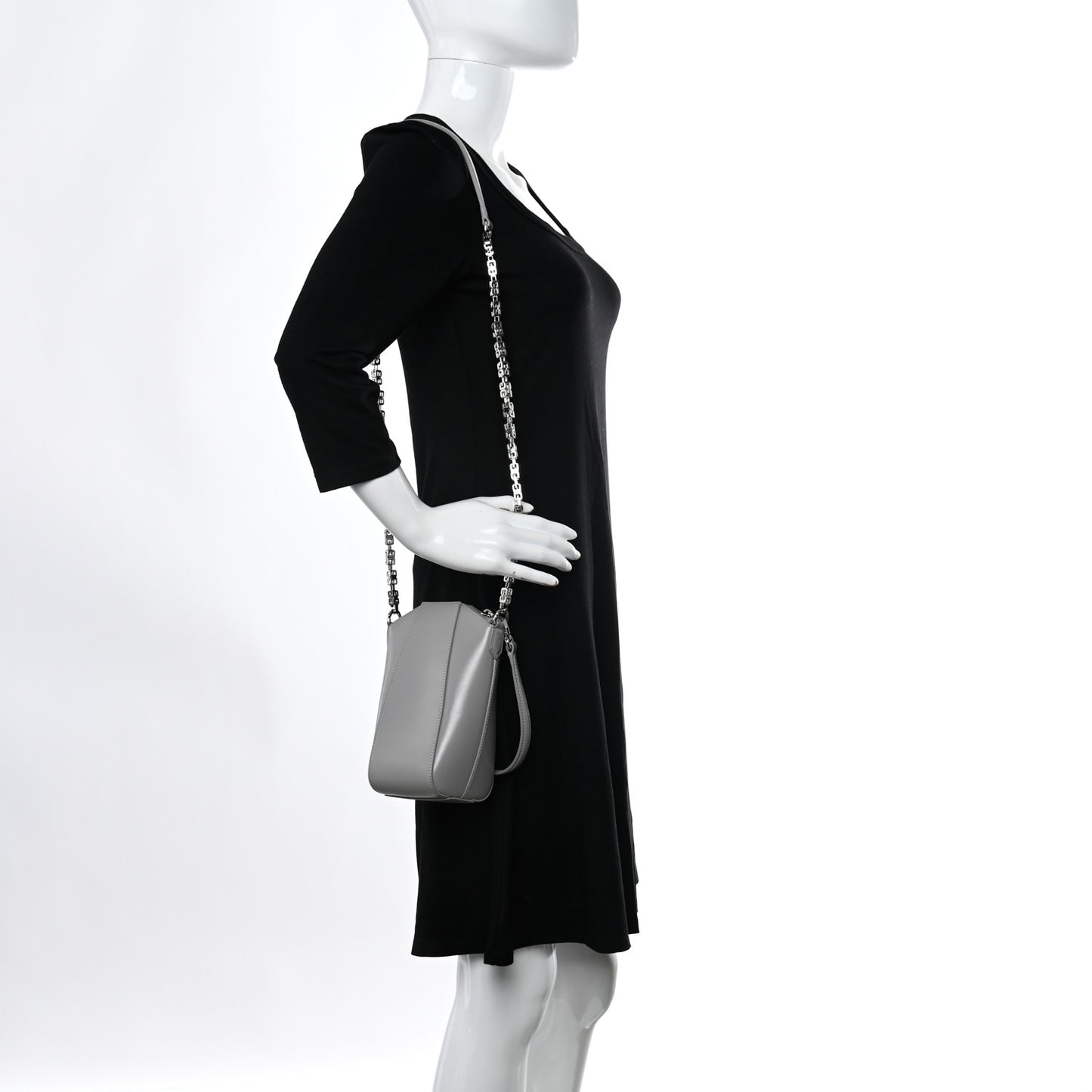 Calfskin Mini Vertical Antigona Grey