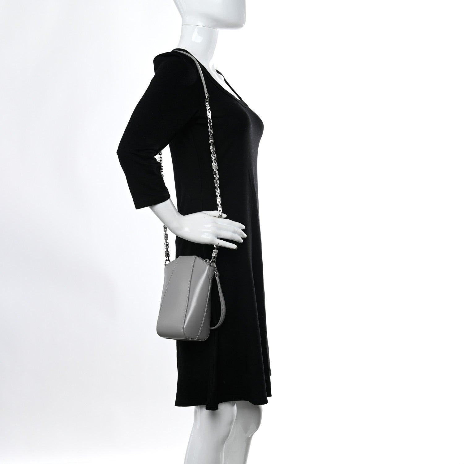 Givenchy Calfskin Mini Vertical Antigona Grey 2 of 8