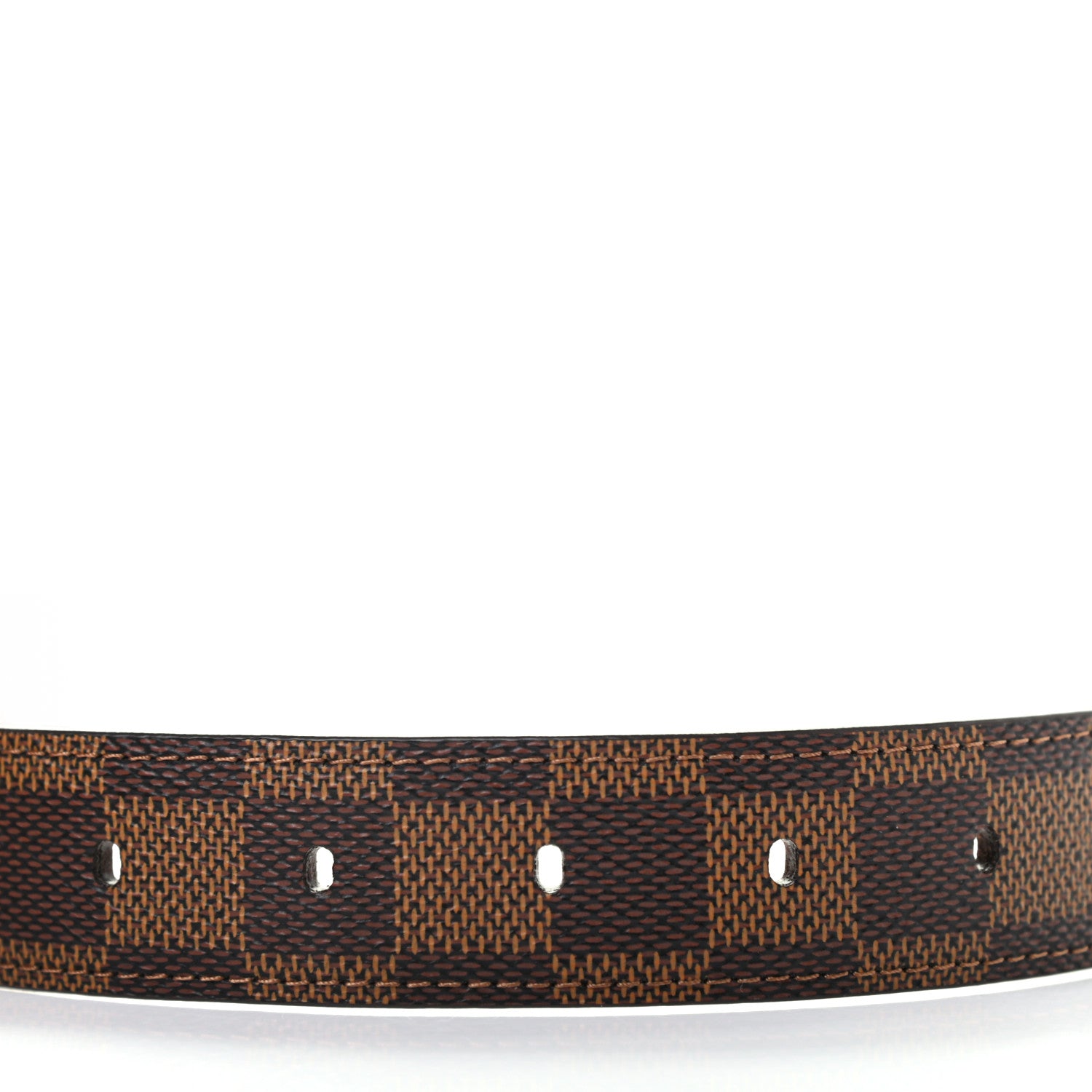 Louis Vuitton Damier Ebene 30mm Ellipse Belt 85 34 6 of 7
