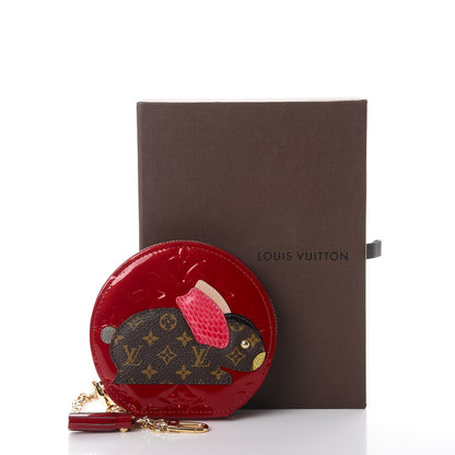 Louis Vuitton Vernis Animania Lapin Bunny Round Coin Purse Pomme D'Amour 8 of 8