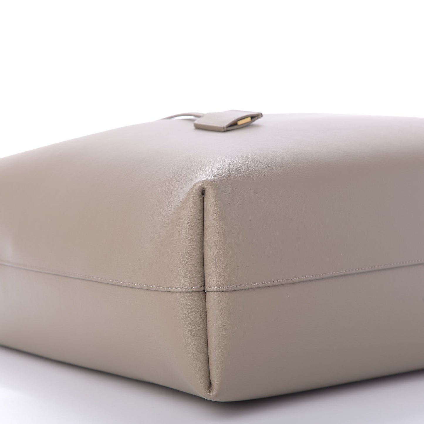 Calfskin Large Shopping Tote Dark Beige