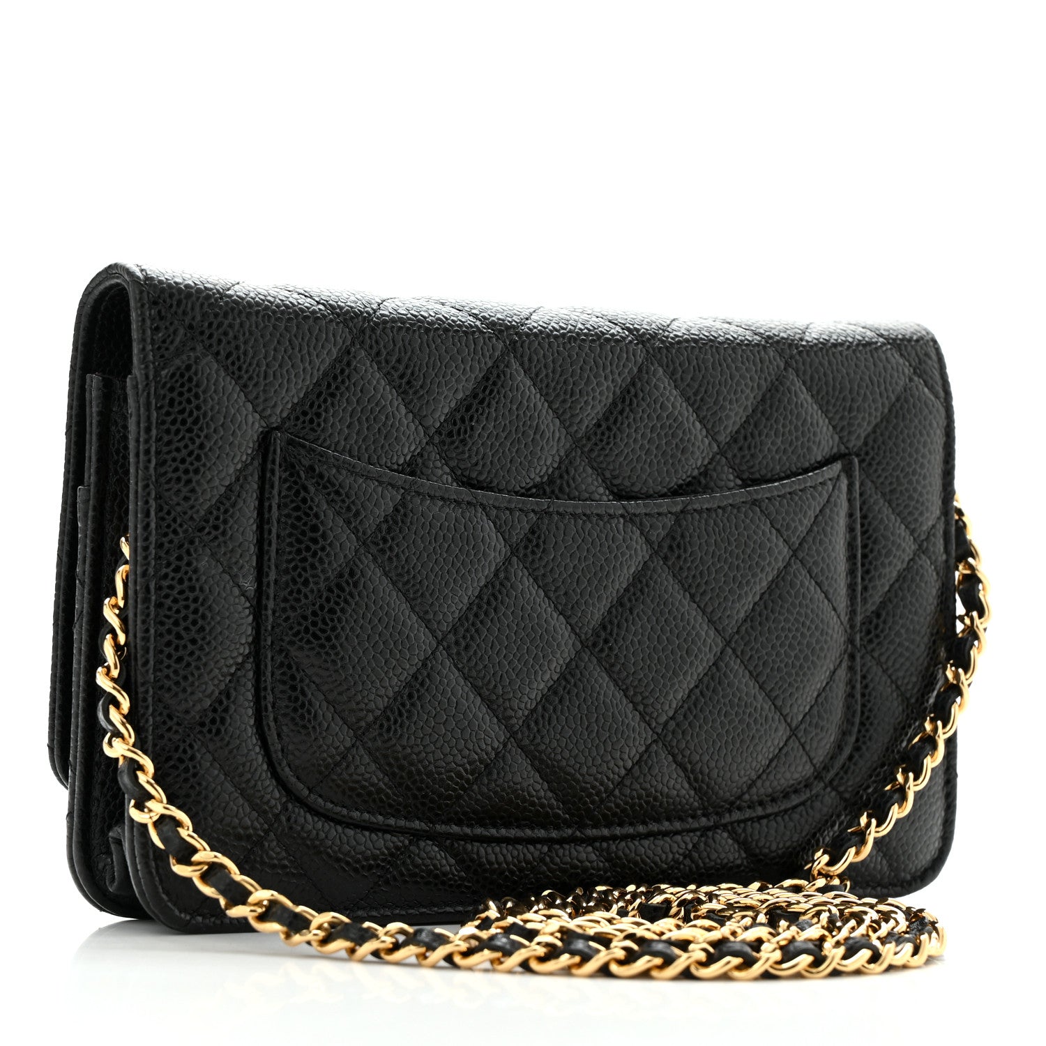Chanel Caviar Quilted Wallet on Chain WOC Black 3 of 12