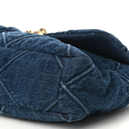 Chanel Denim Quilted Medium Chanel 19 Flap Blue 7 of 10