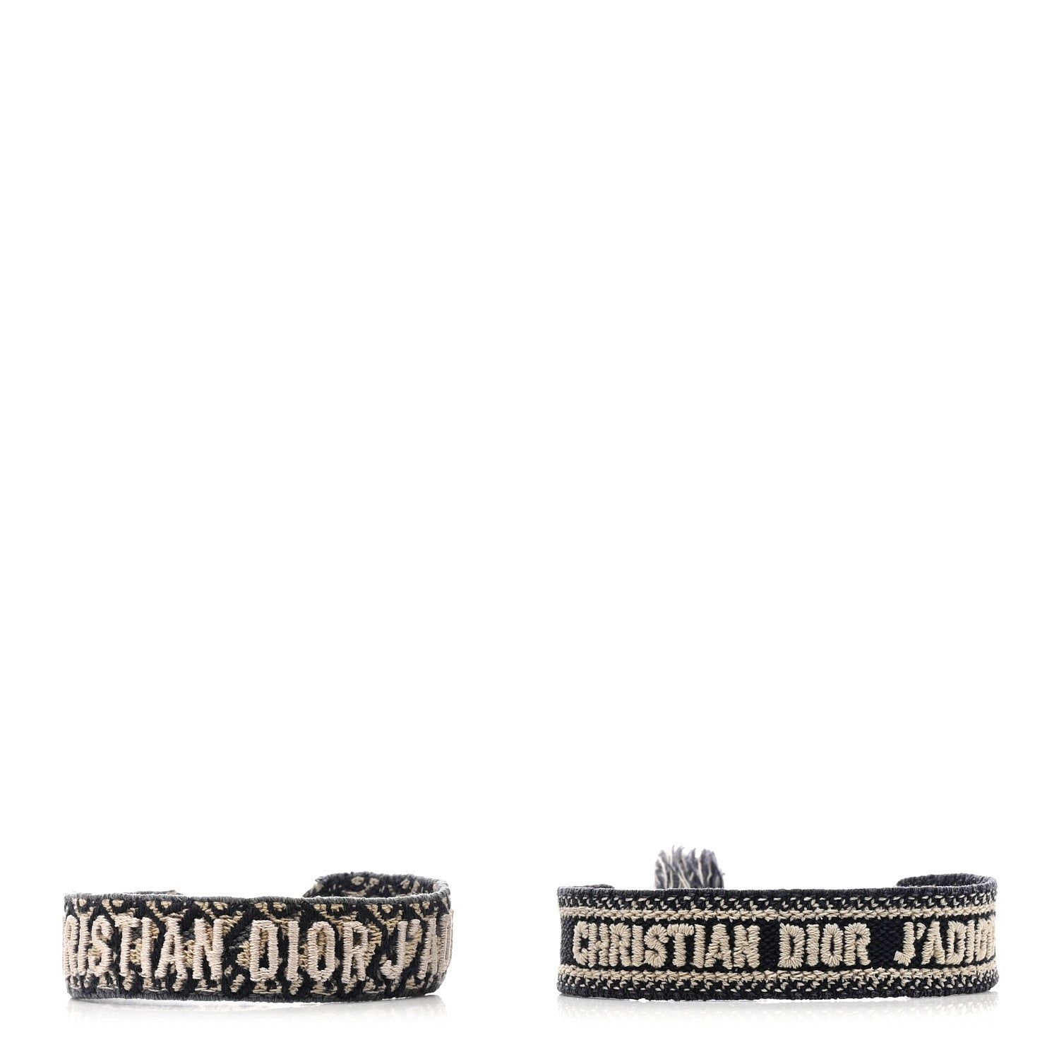 Christian Dior Woven Cotton J'Adior Friendship Bracelet Set Navy 1 of 5