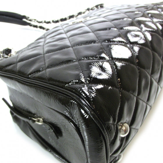 Chanel Patent Quilted Tote Black 5 of 12