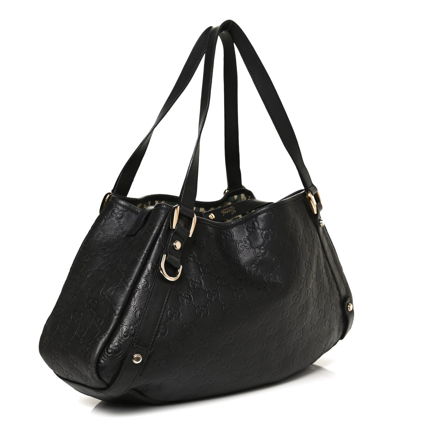 Gucci Guccissima Medium Abbey Shoulder Bag Black 3 of 12