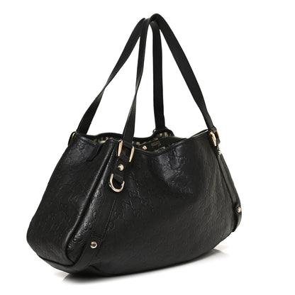 Gucci Guccissima Medium Abbey Shoulder Bag Black 3 of 12