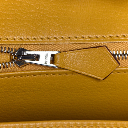 Hermes Togo Swift Officier Birkin 25 Gold Ambre 16 of 35