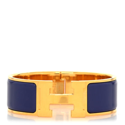 Hermes Enamel Wide Clic Clac H Bracelet GM Pourpre 1 of 5
