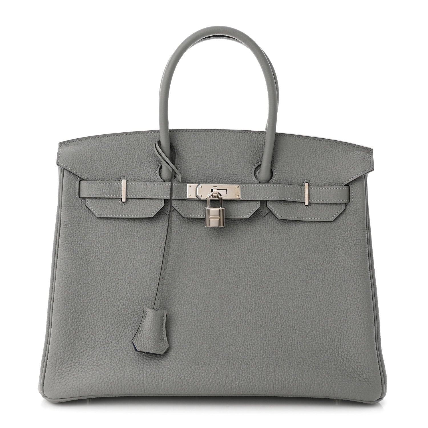 Hermes Togo Verso Birkin 35 Gris Mouette Bleu Agate 1 of 12