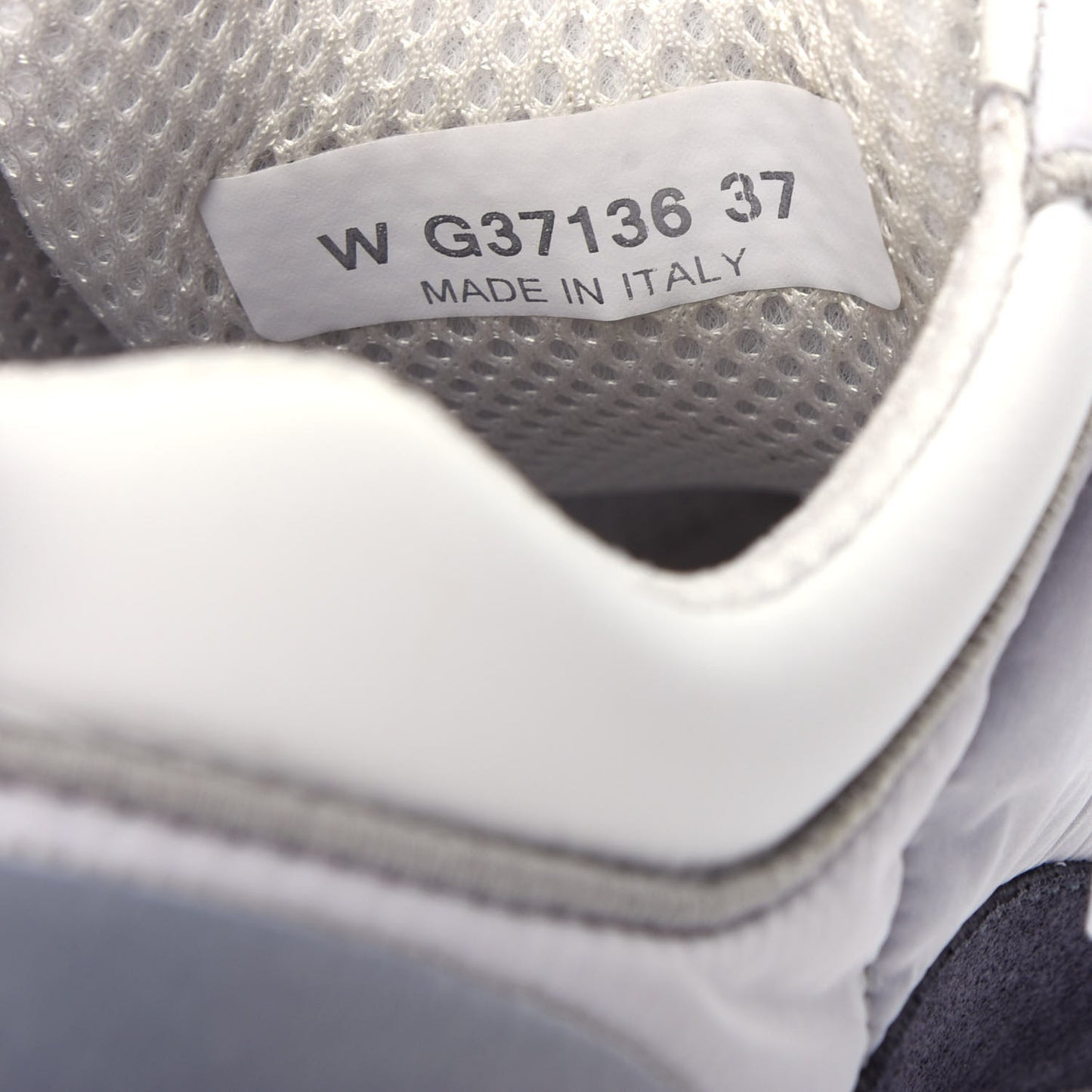 Nylon Calfskin Suede CC Sneakers 37 Grey