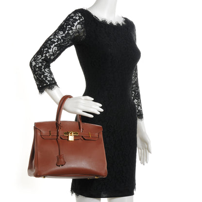 Hermes Box Leather Birkin 30 Noisette 2 of 9
