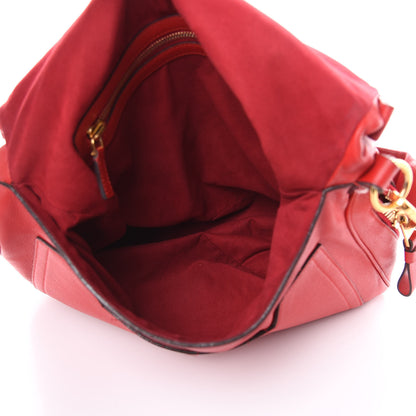 Tom Ford Pebbled Calfskin Large Jennifer Flame Red 5 of 16