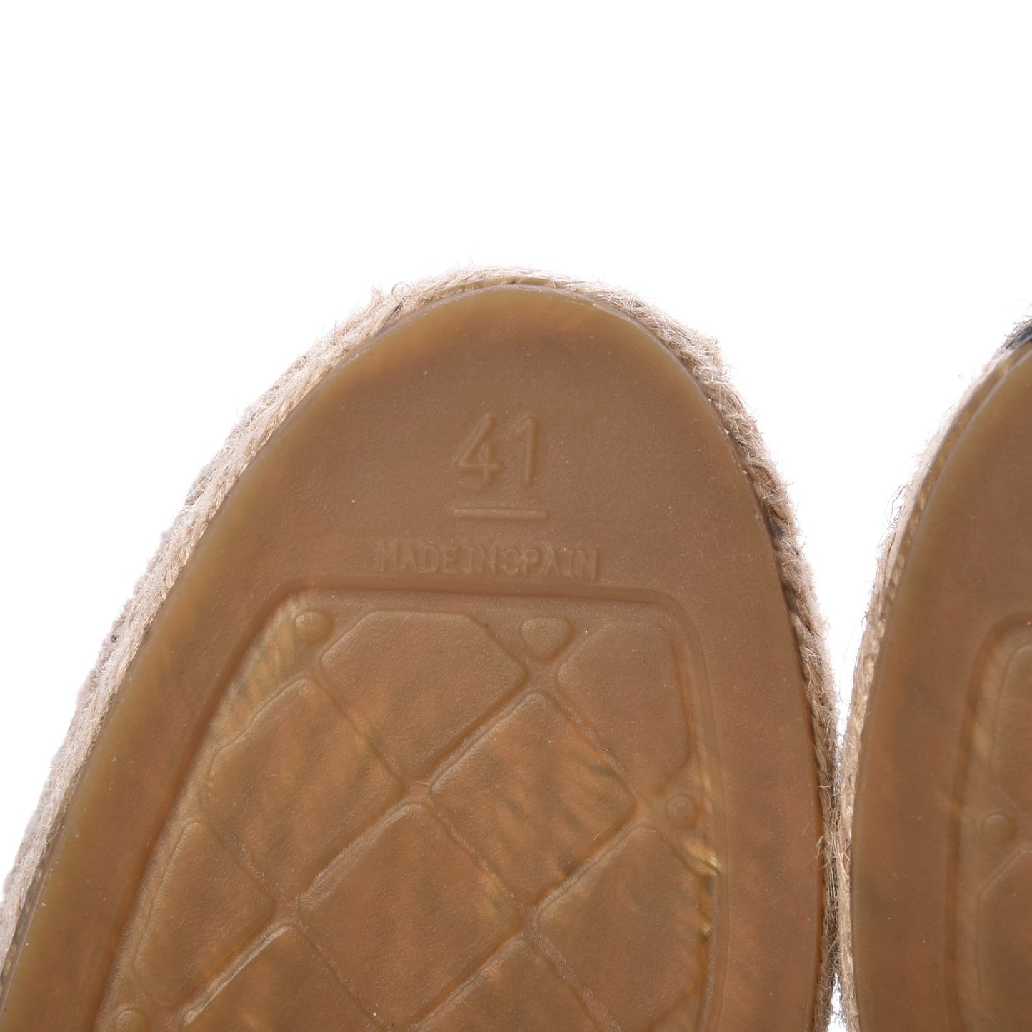 Lambskin CC Espadrilles 41 Yellow