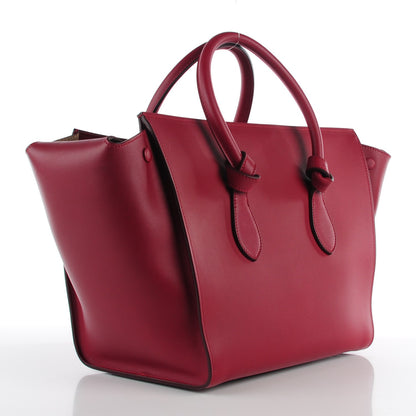 Celine Smooth Calfskin Small Tie Knot Tote Red 3 of 8