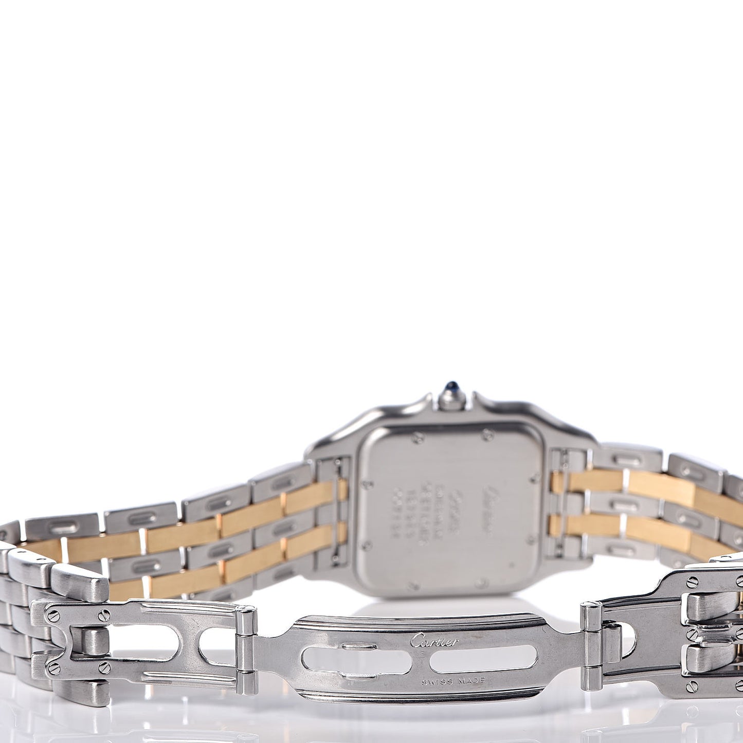 Stainless Steel 18K Yellow Gold 27mm Panthere Quartz Watch