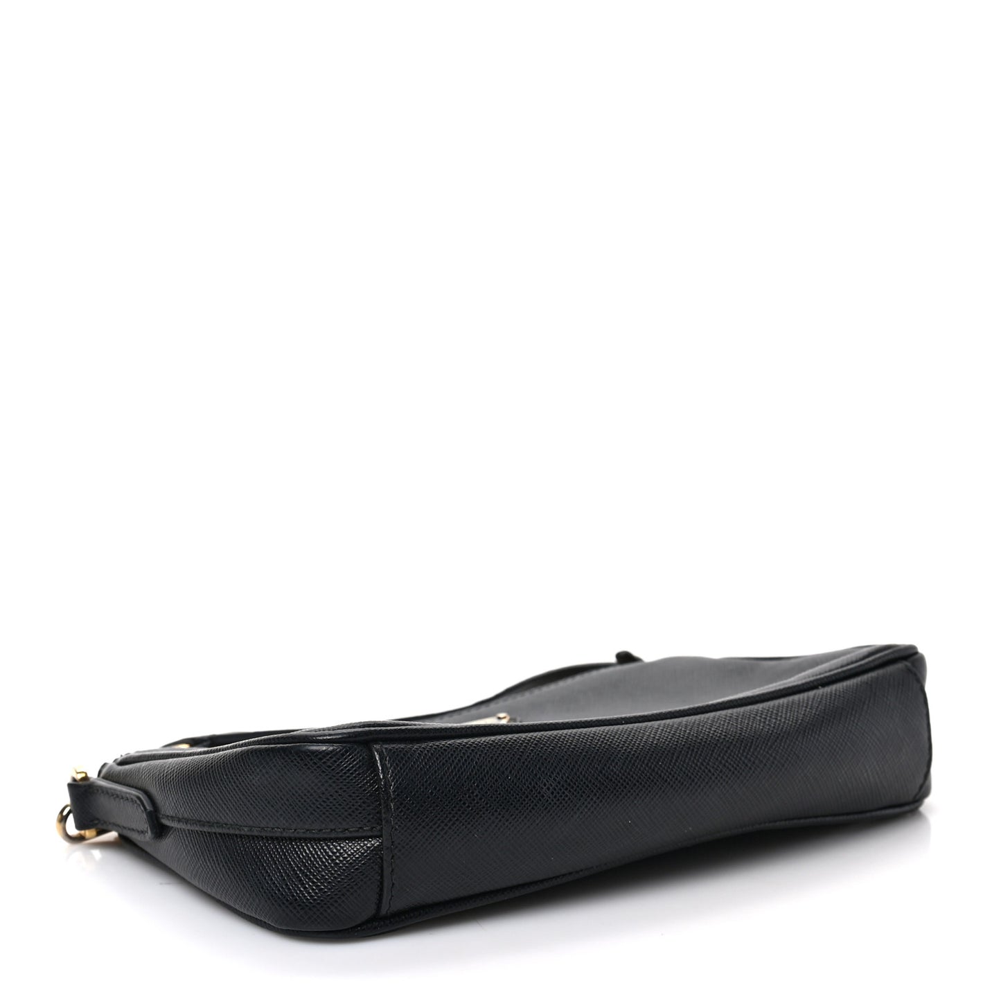 Saffiano Lux Re-Edition 2000 Shoulder Bag Black