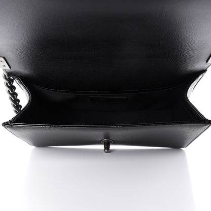 Chanel Caviar Quilted Medium Boy Flap Black 5 of 12