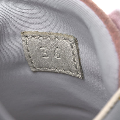 Hermes Technical Canvas Suede Goatskin Bouncing Sneakers 36 Gris Multicolor 10 of 15