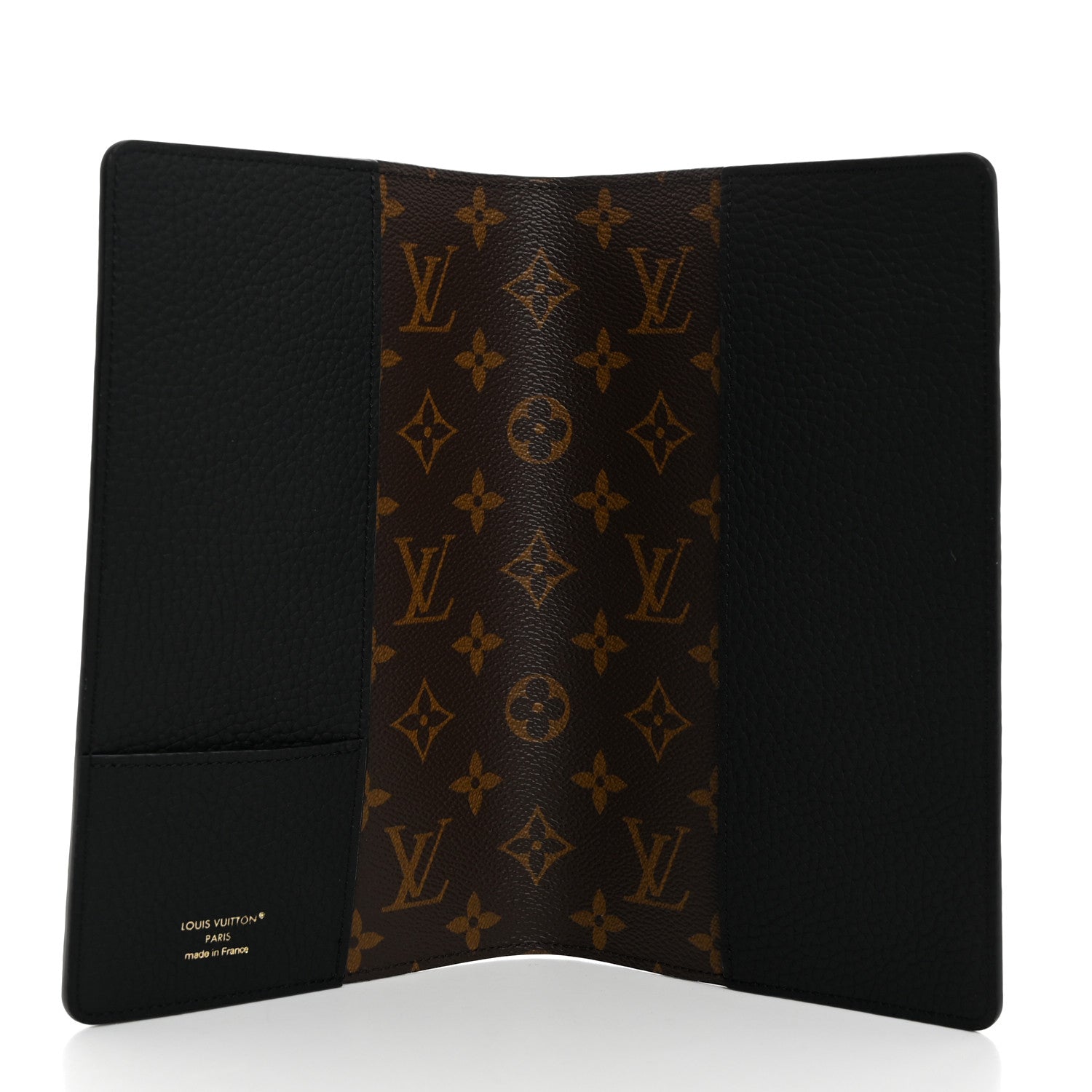 Louis Vuitton Taurillon Monogram Emily Notebook Cover MM Black