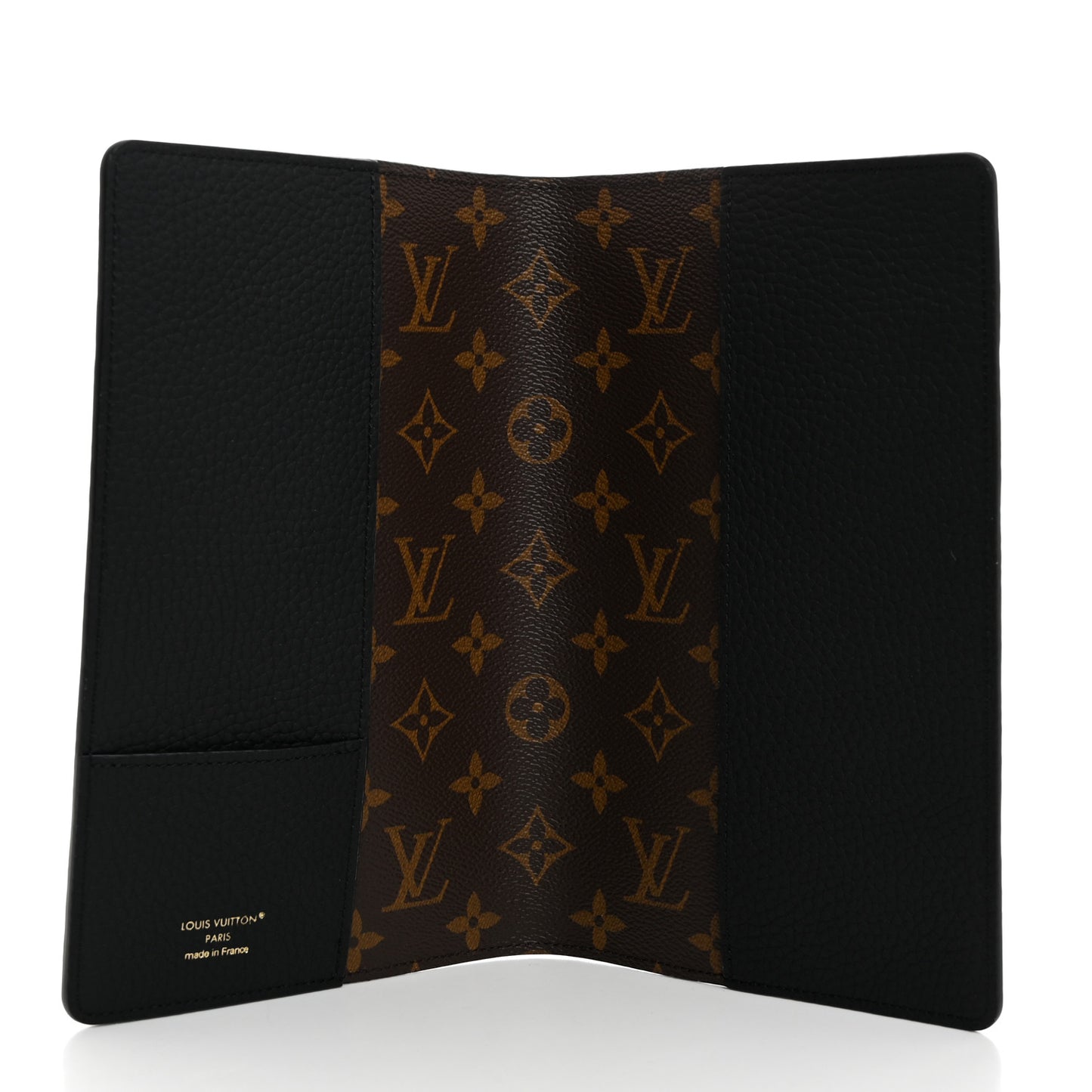 Taurillon Monogram Emily Notebook Cover MM Black
