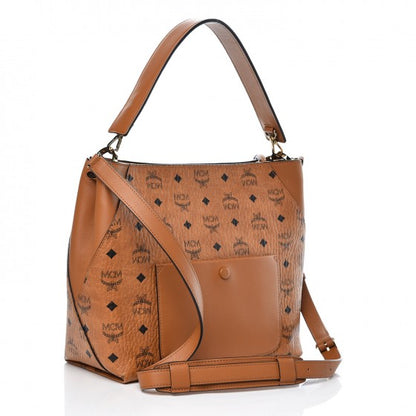 MCM Visetos Medium Klara Hobo Cognac 3 of 8