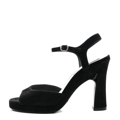 Chanel Suede CC Pumps 38 Black 1 of 10