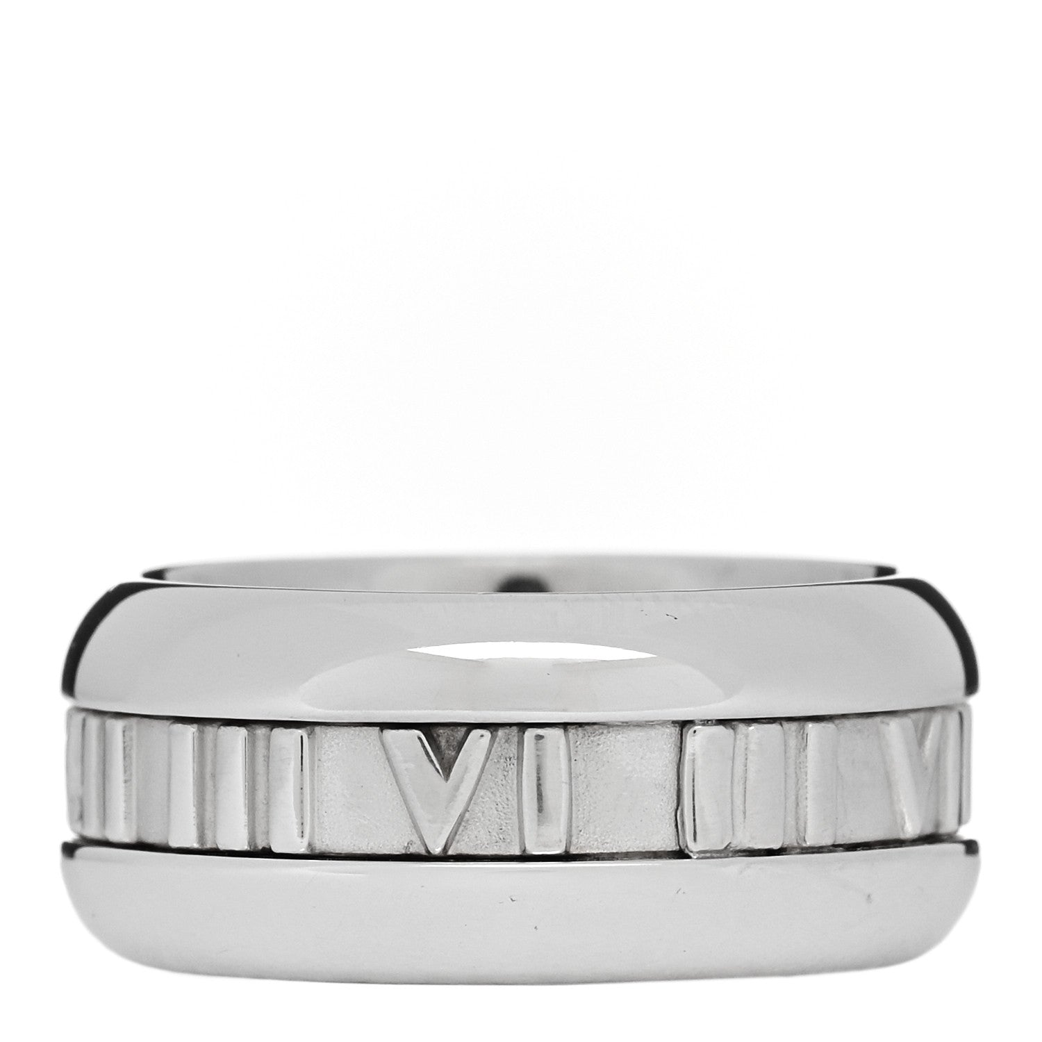 Tiffany Sterling Silver Atlas Band Ring 57 8 3 of 4