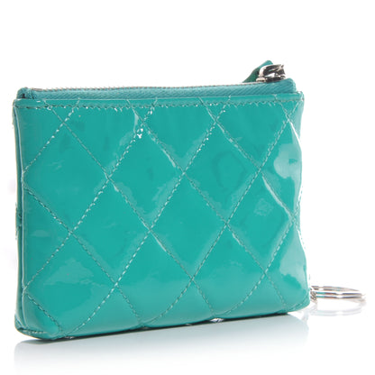 Chanel Patent Key Holder Case Green 3 of 8