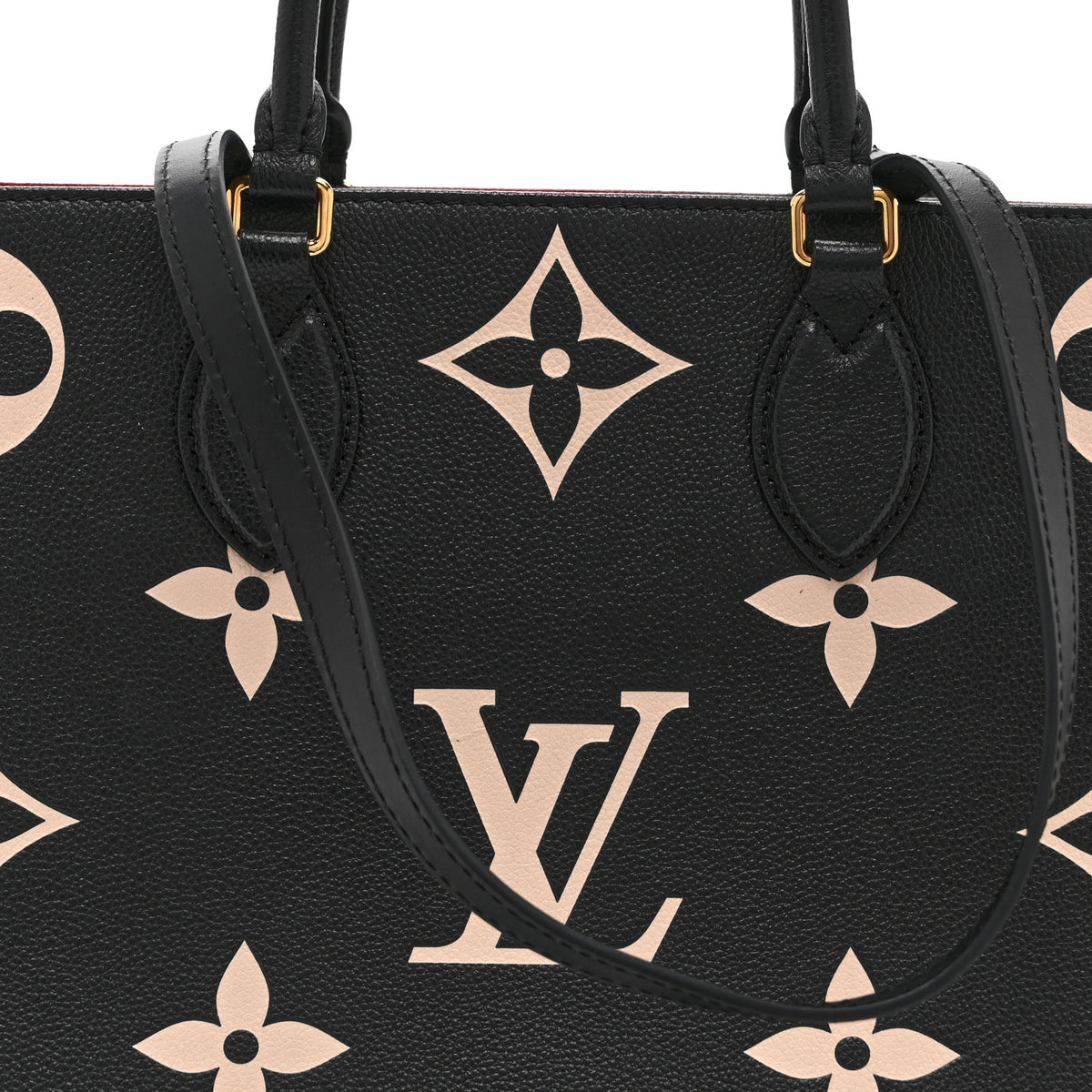 Louis Vuitton Empreinte Monogram Giant Onthego MM Black Beige 7 of 9