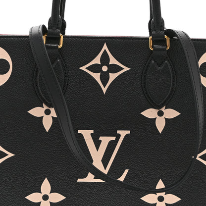 Louis Vuitton Empreinte Monogram Giant Onthego MM Black Beige 7 of 9