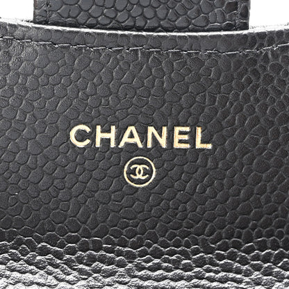 Chanel Caviar Quilted Flap Card Holder Wallet Black 5 of 8