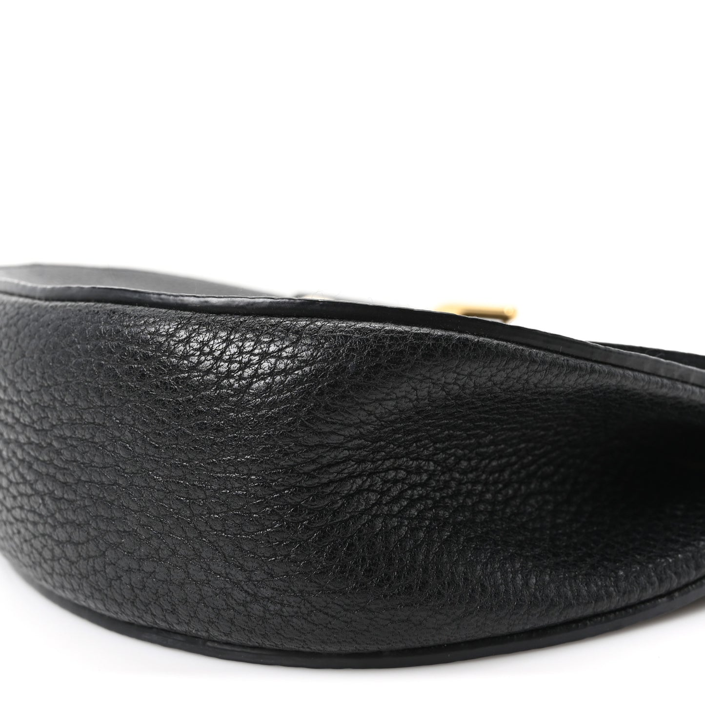 Grained Lambskin Drew Shoulder Bag Black