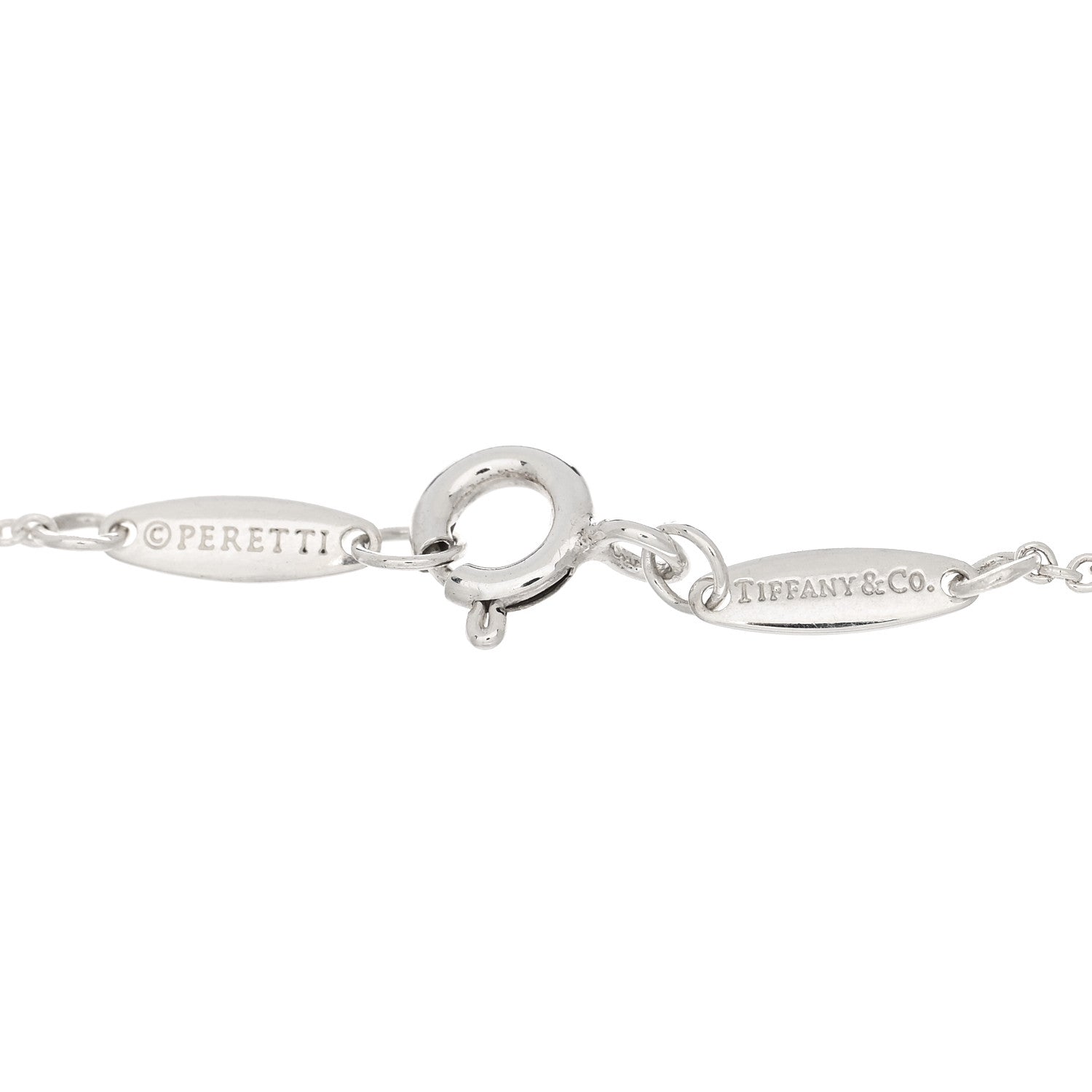 Tiffany Sterling Silver Diamond .15ct Elsa Peretti Diamonds By The Yard Bracelet 3 of 4