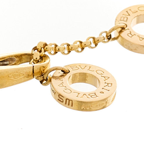 18K Yellow Gold Black Onyx BVLGARI BVLGARI Chain Bracelet
