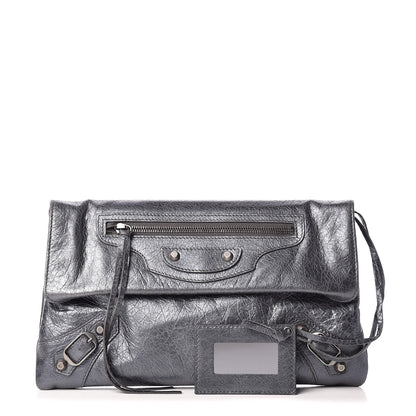 Balenciaga Agneau Envelope Clutch Gris Hematite 1 of 11