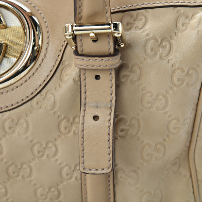 Gucci Guccissima Small Britt Boston Beige 19 of 19