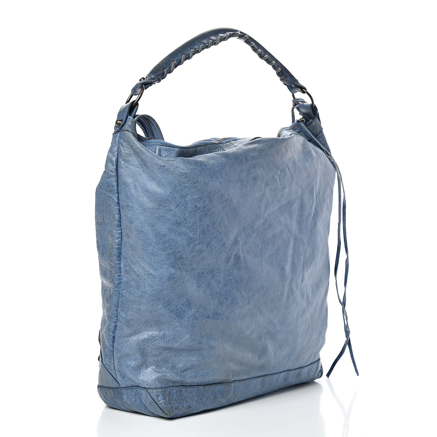 Balenciaga Agneau Classic Hardware Day Hobo Bleu Glacier 2 of 19
