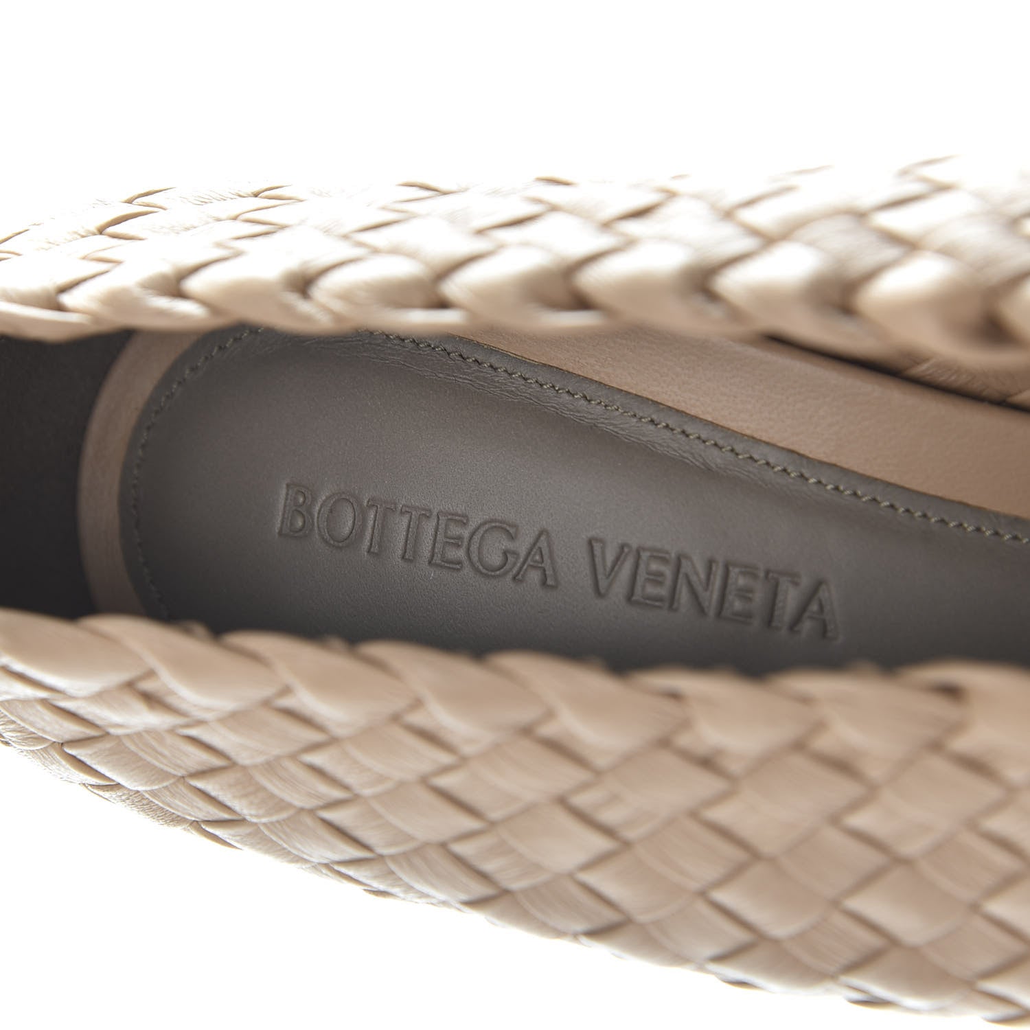 Bottega Veneta Nappa Intrecciato Almond Pumps 38 Cipria 8 of 10